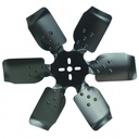 Derale Standard Rotation Rigid Steel 6 Blade Race Fan Black 17 Inch