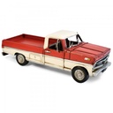 Automebelia 1970 Ford F100 Ranger Metal Collectable - Red and Cream 33x11.5x11cm