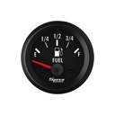 2" 12V Fuel Gauge with Sender - Black Dial Black Bezel