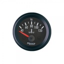 2" 12V Electric 40-120C Water Temperature Gauge - Black Dial Black Bezel