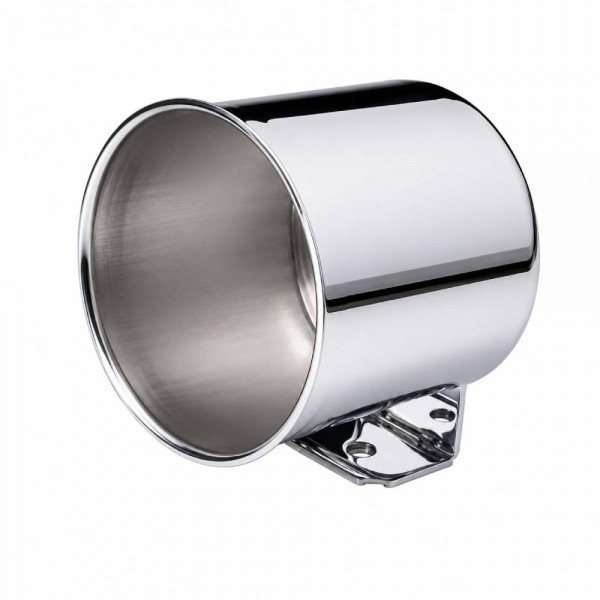 2-5/8" Low Profile Gauge Pod - Chrome Steel
