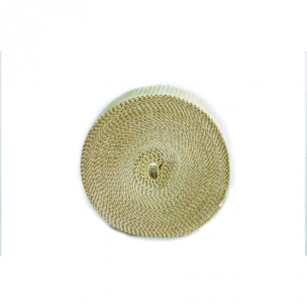 Fawn Coloured Exhaust Wrap 25mm(1") Wide x 3mt(10ft) Roll 650C Continuous