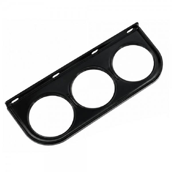 2" Triple Gauge Mounting Panel - Black