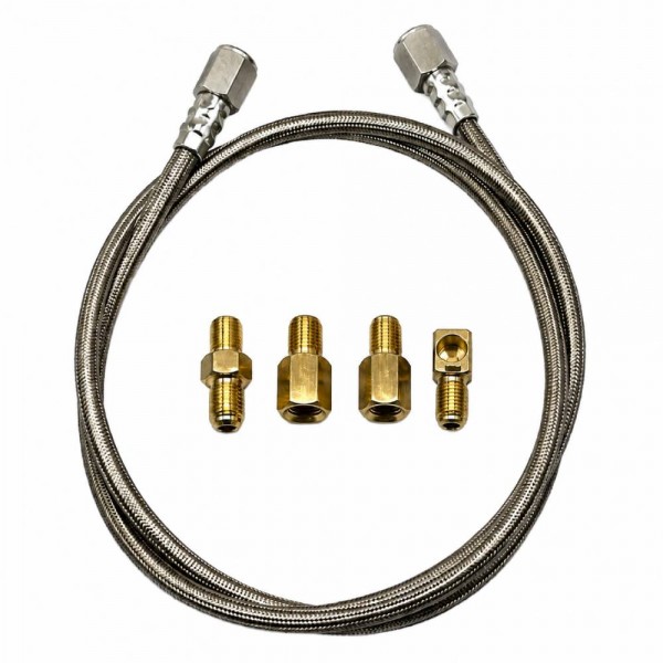 5' Braided Line Suits Mechanical Pressure Gauges