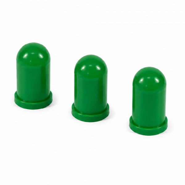 7mm Globe Assembly Bulb Covers - Green 3 Pack