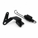 Throttle Cable Bracket with Return Spring - Black