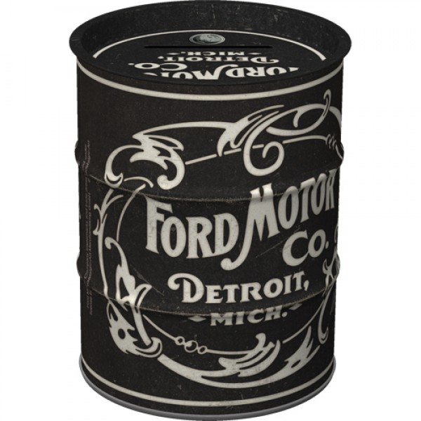 Money Box Oil Can - Ford Motor Vintage Logo