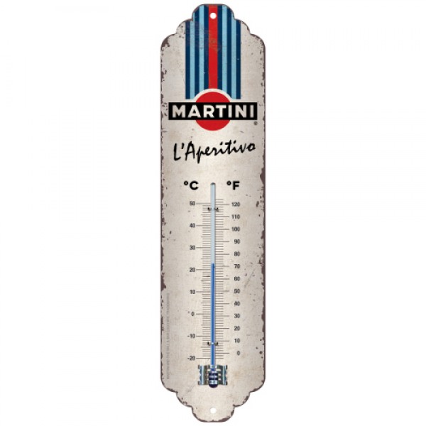 Thermometer Martini Racing C+F 6.5cm x 28cm In Hang Sell