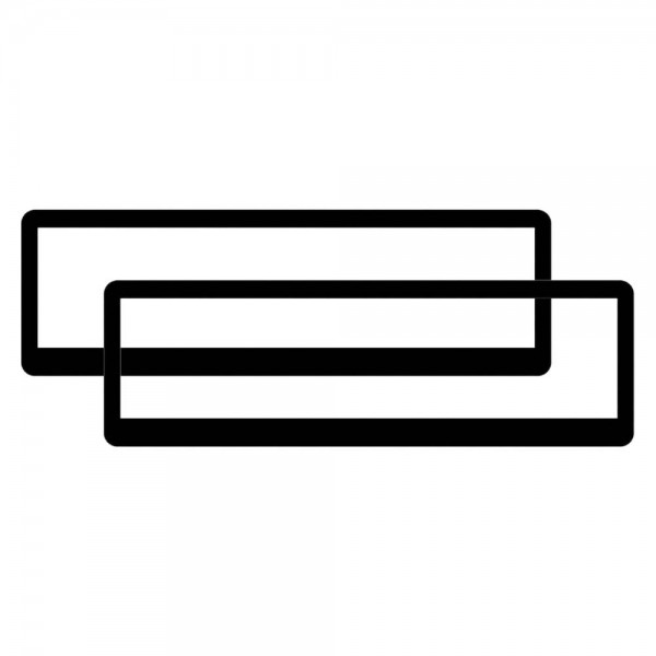 PAIR Black Polymer Slimline Number Plate Frames (Suits VIC, QLD, WA, TAS, NT)