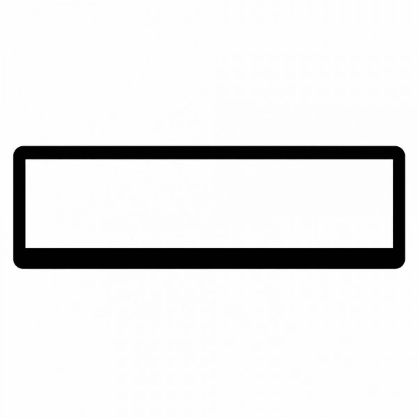SINGLE Black 6 Digit Slimline Frame - Rear (Suits NSW, SA Plates Only)