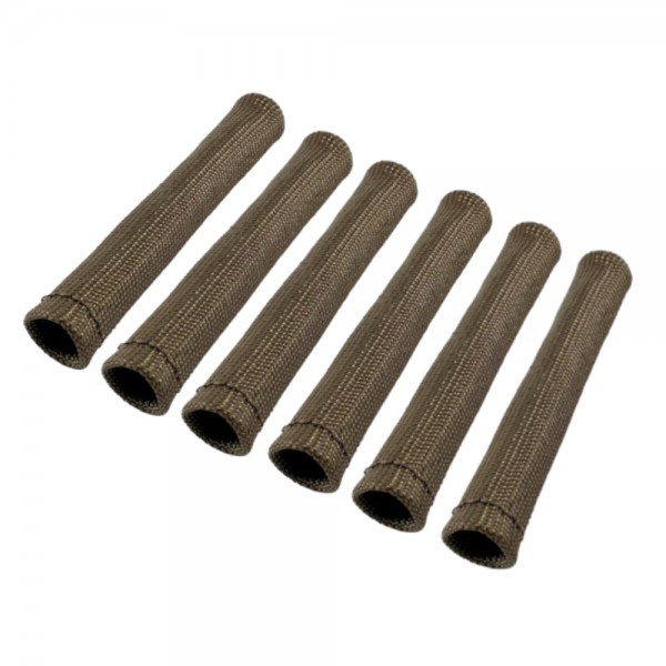 Spark Plug Heatshield Insulation Boot Shield Lava Race 1" ID bends 90 - 6Pk