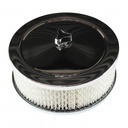 Chrome Air Cleaner 6-3/8"Wide x 2"Tall Suit 2-5/16" Single Barrel Stromberg Carb