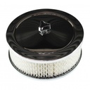Chrome Air Cleaner 6-3/8" Wide x 2" Tall Suit 2-5/8" WW Stromberg Carburettor