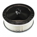 Chrome Air Cleaner 6-3/8" Wide x 2" Tall Suit 5-1/8" Holley Carburettor