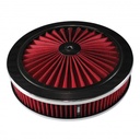 Extraflow Red Chrome Air Cleaner Filter 9"x 2" Assy fit Holley 5-1/8" Base