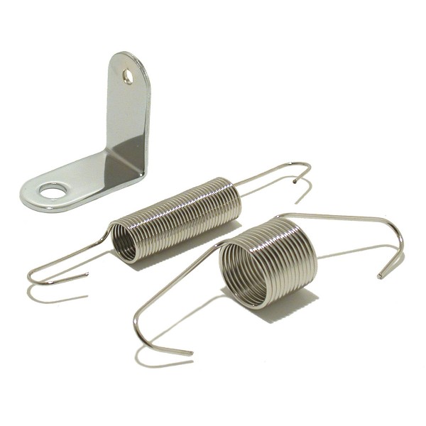 Carburettor Dual Throttle springs with Chrome L Bracket