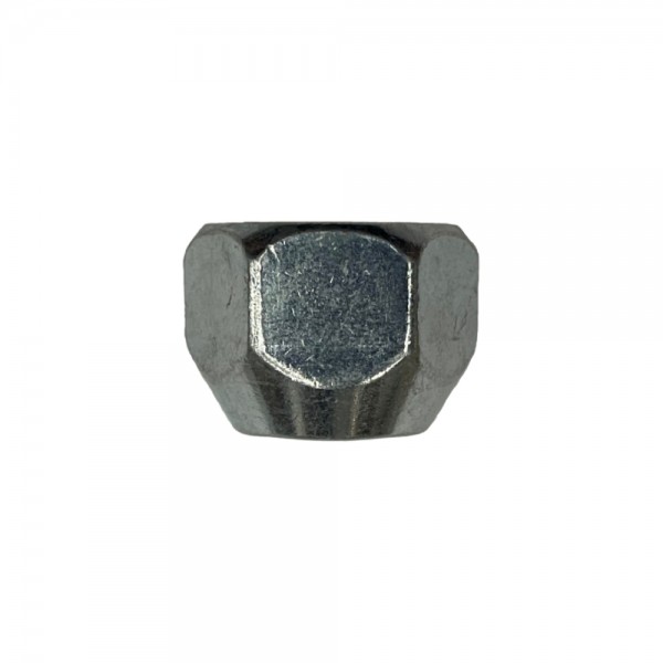 Single Tapered Zinc Plated Wheel Nut (Open Ended) " 12mm x 1.25 Thread, 21mm Hex
