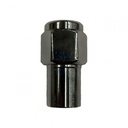 Single Chrome Flat Standard Mag Nut (Close Ended) - 12mm x 1.5 Thread, 21mm Hex