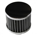 Valve Cover Breather Clamp On 1-3/8"(35mm) Id Chrome Top White Element