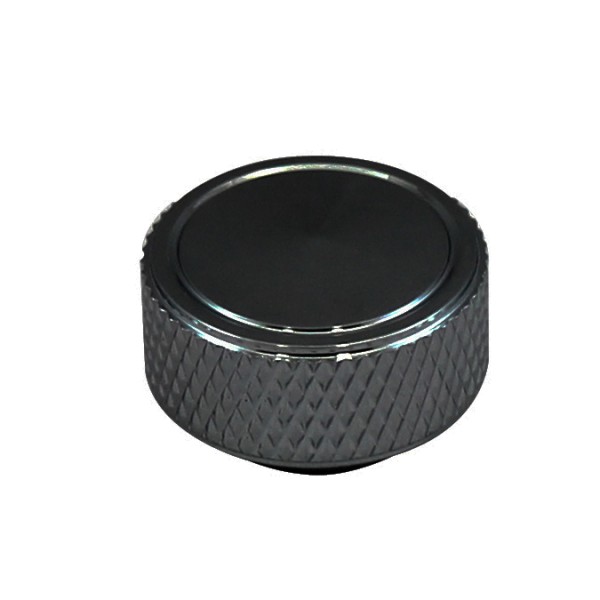Air Cleaner Nut Knurled Billet Black Holley Edelbrock Rochester Quadrajet