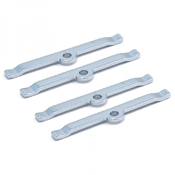 Valve Cover Hold Down Tabs Chrome Steel Long Set 4