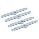 Valve Cover Hold Down Tabs Chrome Steel Long Set 4