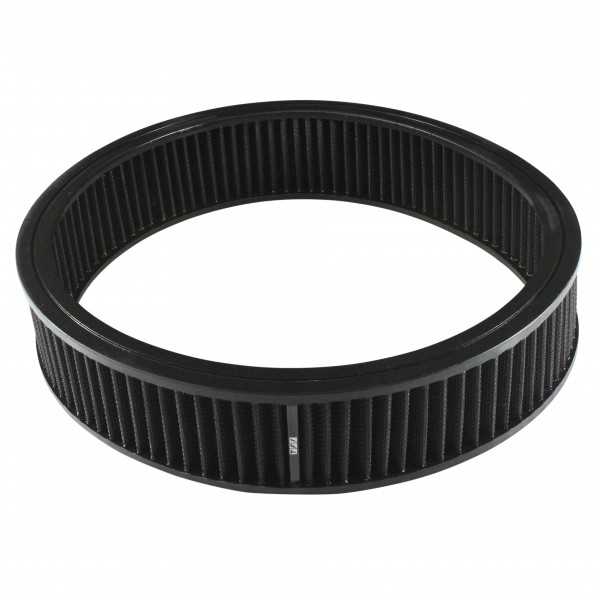 Air Cleaner Filter Element Black 14" Wide 3" Tall Round High Performance Cotton