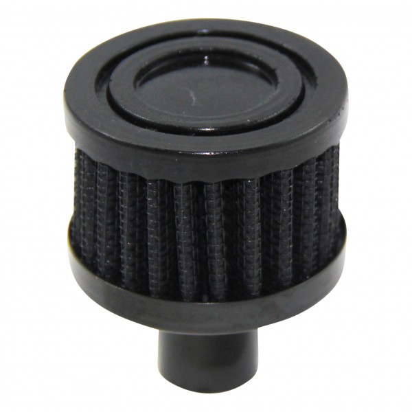 Vent Tube Breather Crankcase  5/8"(16mm) Black Top Blk Element