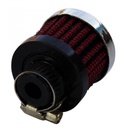 Valve Cover Breather Clamp On 5/16"(8mm) Id Neck Chrome Red Filter