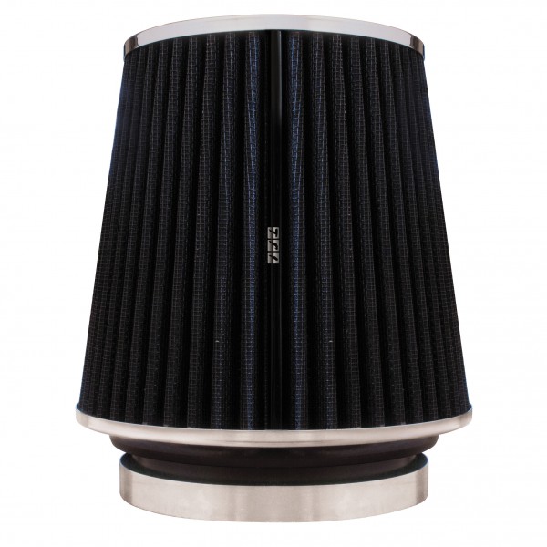 Pod Air Filter Tapered Conical High Flow Multi Fit 3"-3.5"-4". 6.75" Tall Black