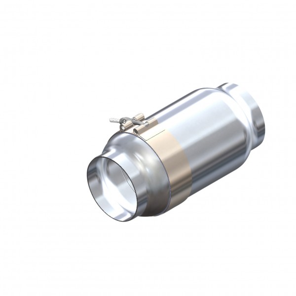 Airbox Inline Polished Alloy 102mm inlet/outlet, 257mm long (Spectre 9832)