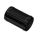 Intake Pipe Intercooler 3" (76mm) OD Straight Black Alloy Pipe 4" (100mm)