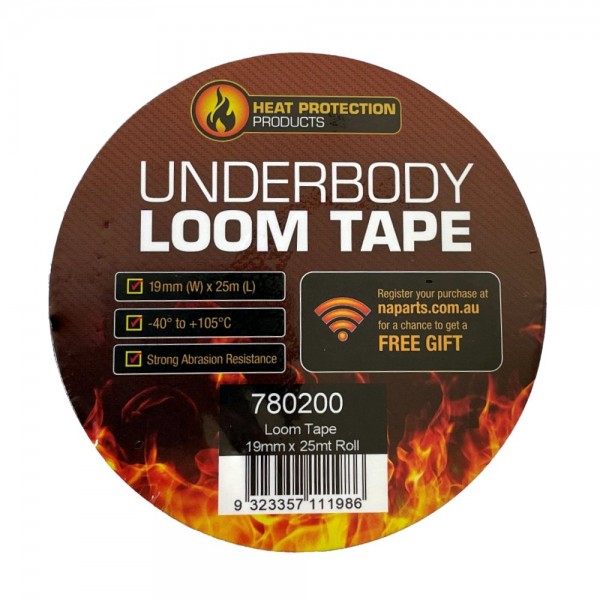 Underbody Loom Tape 19mm x 25M Roll - Black