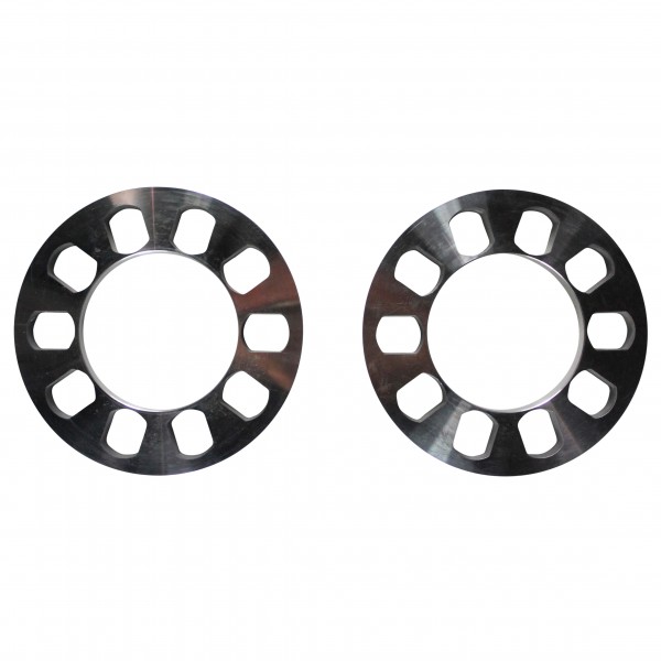 Wheel Spacer Billet Machined 5 Hole-Pair. 12mm thick, 163mm OD, 90mm ID