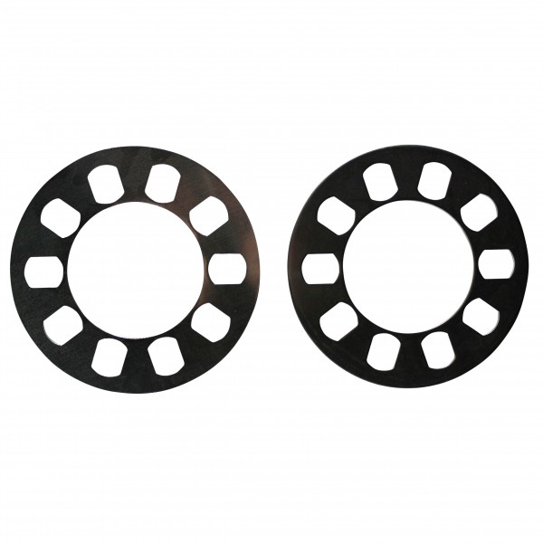 Wheel Spacer Billet Machined 5 Hole-Pair. 3mm thick, 163mm OD, 90mm ID