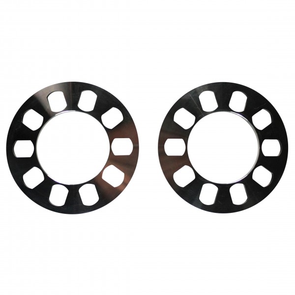 Wheel Spacer Billet Machined 5 Hole-Pair. 8mm thick, 163mm OD, 90mm ID
