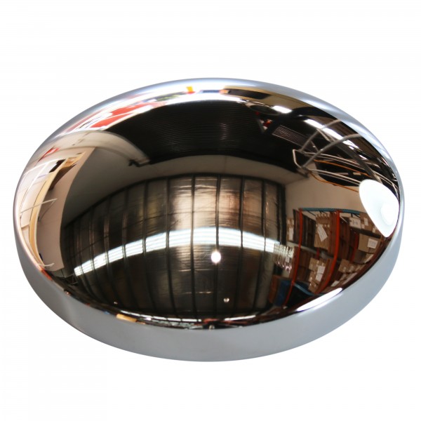Baby Moon Chrome Steel Centre Hub Cap Steel Smoothie 10-3/16" ID x 3" High