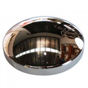 Baby Moon Chrome Steel Centre Hub Cap Steel Smoothie 10-3/16" ID x 3" High