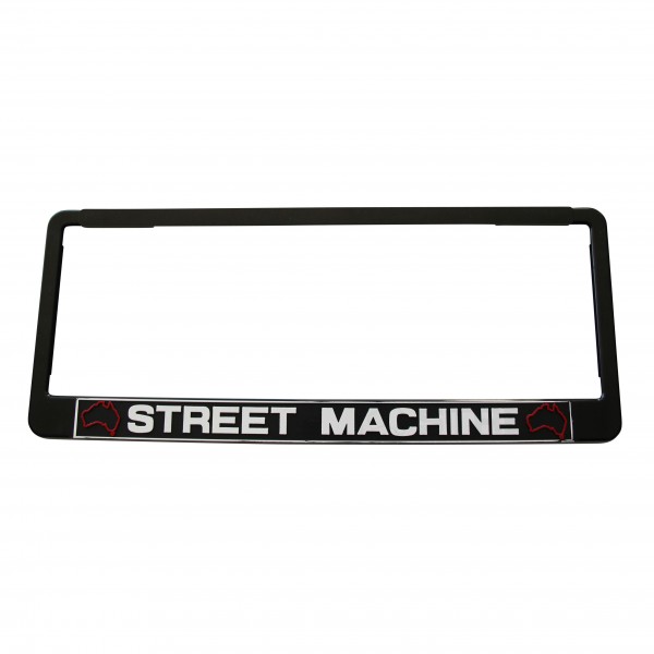 SINGLE Street Machine Polymer Number Plate Frame. Suits  a 6 Digit Number Plate