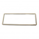 SINGLE Chrome Polymer Number Plate Frame. Suits a 6 Digit Number Plate