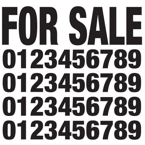 For Sale' Decal Kit - Large White
