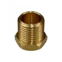 Brass Temp Bush Reducer 1/8" (8.4mm) Female NPT Thread to 3/8" (17mm) Male NPT Thread