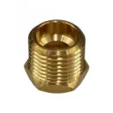 Brass Temp Bush Reducer 5/8" (15.8mm) Female UNF Thread to 1/2" (21.1mm) Male NPT Thread - Holden/Chev
