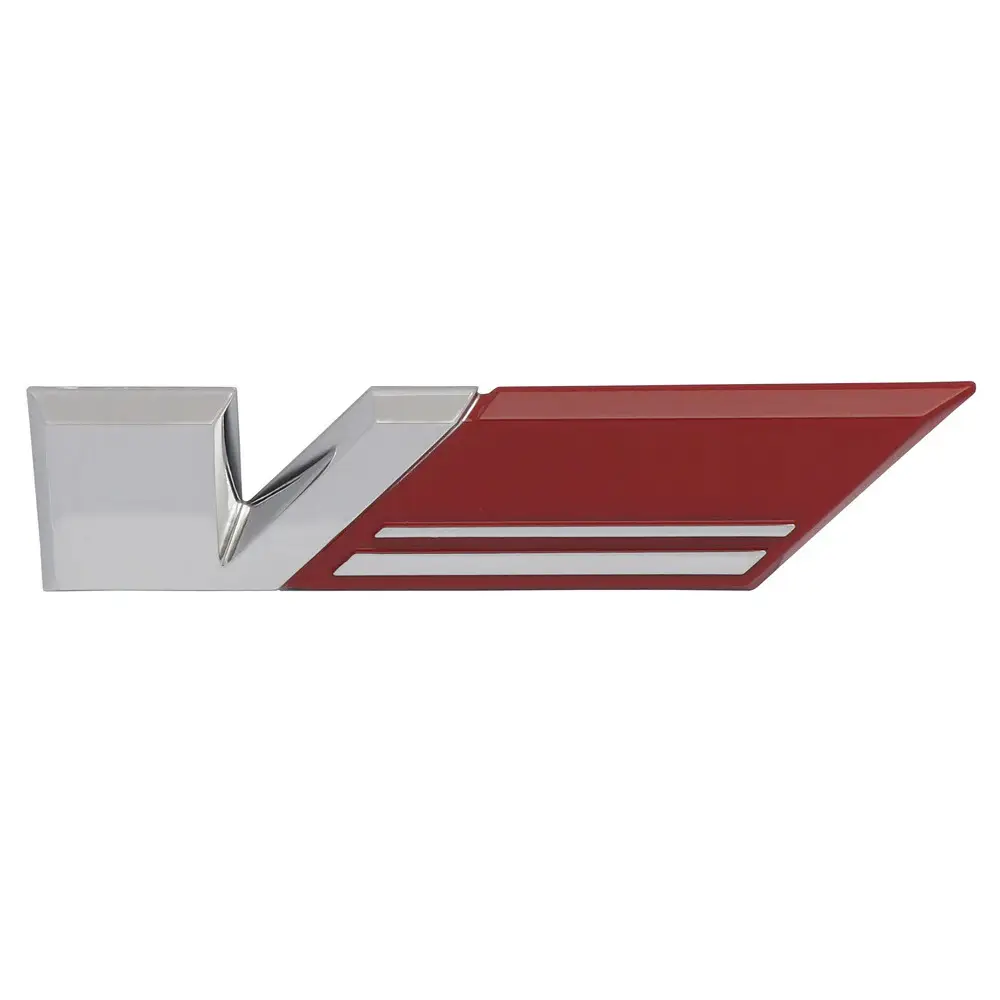 Genuine Holden VE Sedan V6 Bootlid "V" Badge with Red Flag - 92189635