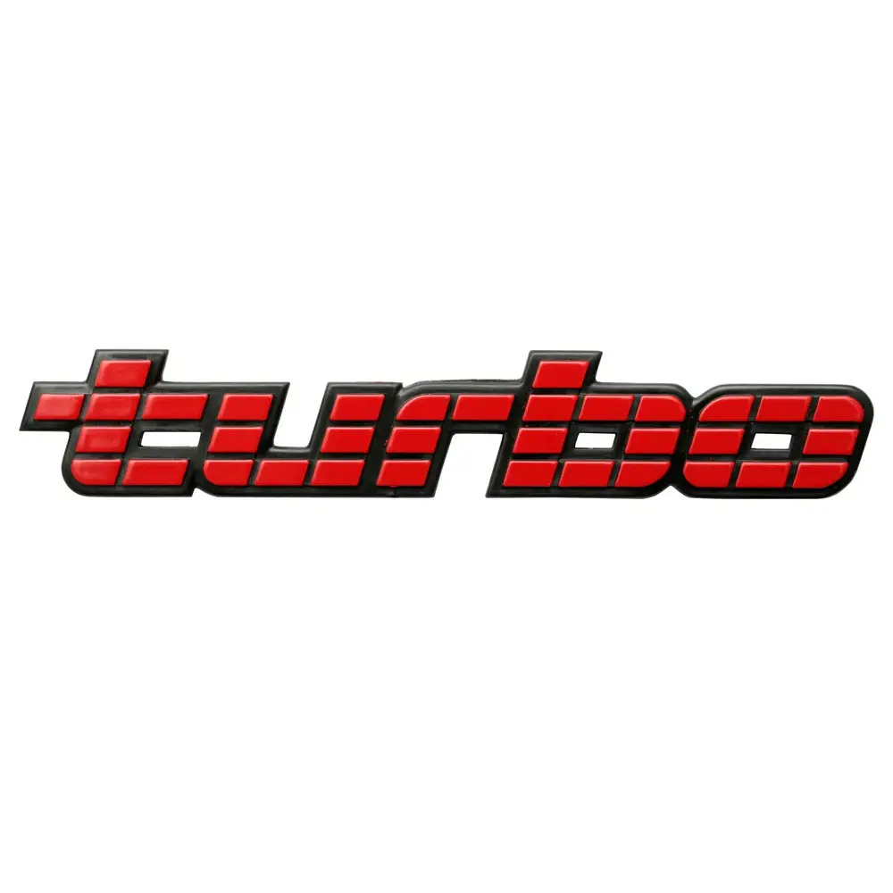 Badge "Turbo" Red Boot & Tailgate VL Commodore Excluding Calais