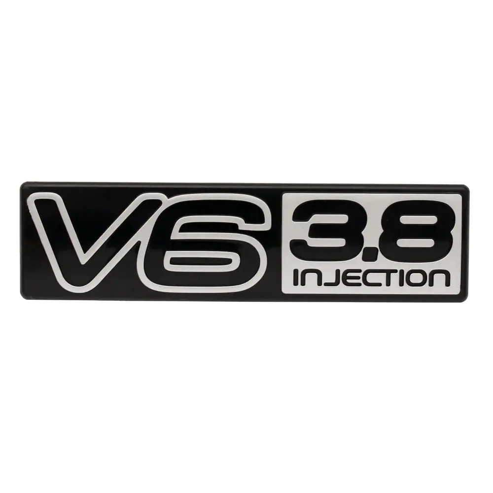Badge "V6 3.8 Injection" VN Boot (Black & Silver)
