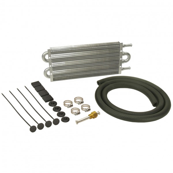 Derale 4 Pass 13"x5"x3/4" Aluminum Transmission Cooler Kit