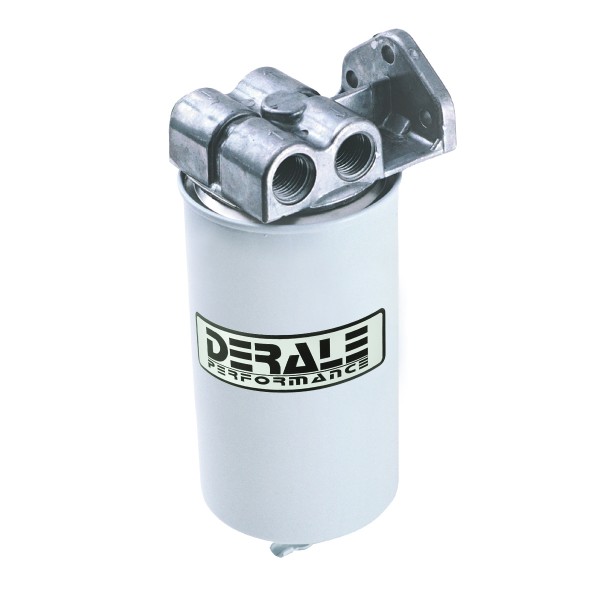 Derale Fuel Filter Water Separator 1/2" Npt Side Ports Suit Petrol Fuels