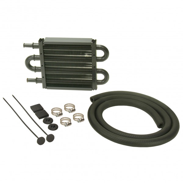 Power Steering Cooler Kit 8-1/8" x 2" x 3/4". 11/32" Barb Derale