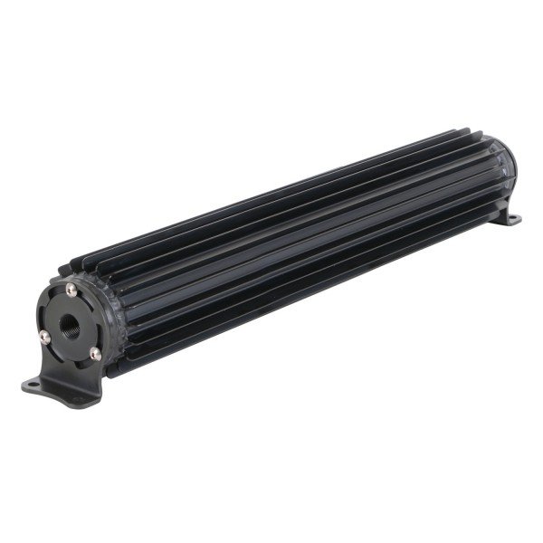 Aluminum Black Heat Sink Fluid Cooler 20-1/4" x 3". 1/2" Npt Inlet Derale